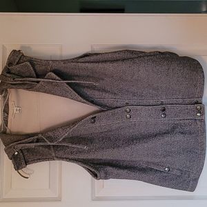 Coldwater Creek Womens 16W-18W Hooded Vest. Brown